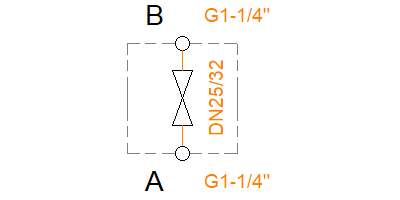 BKH-DN25/32-G1 1/4